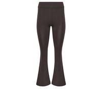 Pixiegirl Petite Fold Over Flared Leggings In Chocolate Chocolate 12