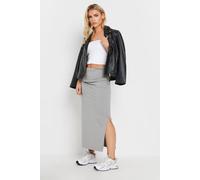 Pixiegirl Petite Fold Over Maxi Skirt In Grey Grey