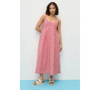Pixiegirl Petite Gingham Midi Dress In Red Red 14
