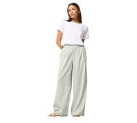 PixieGirl Petite Green Gingham Wide Leg Trousers Petite