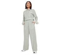 PixieGirl Petite Green Linen Striped Wide Leg Trousers Petite