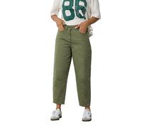 PixieGirl Petite Green Non-Stretch Cotton Barrel Jeans Petite