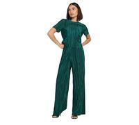 PixieGirl Petite Green Plisse Wide Leg Trousers Petite