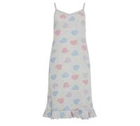 PixieGirl Petite Grey Dotty Heart Print Chemise Petite
