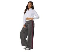 PixieGirl Petite Grey Pinstripe Wide Leg Trouser Petite