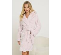 Pixiegirl Petite Heart Embossed Robe In Pink Pink 6-8