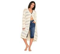 PixieGirl Petite Ivory White Crochet Maxi Tie Cardigan Petite