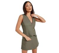 PixieGirl Petite Khaki Green Cargo Pocket Skort Petite