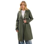PixieGirl Petite Khaki Green Trench Coat Petite
