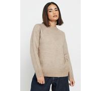 Pixiegirl Petite Knitted Jumper In Medium Beige Medium Beige 12-14