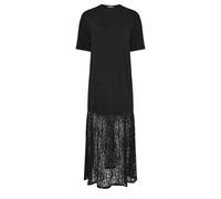 Pixiegirl Petite Lace T-Shirt Maxi Dress In Black Black 16