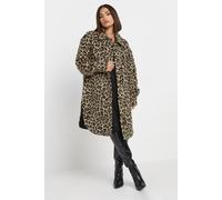 Pixiegirl Petite Leopard Shacket In Brown Brown