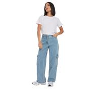 PixieGirl Petite Light Blue Denim Utility Pocket Jeans Petite