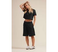 PixieGirl Petite Black Linen Bermuda Shorts Petite