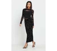 Pixiegirl Petite Maxi Skirt In Black Black 8