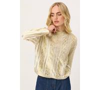 Pixiegirl Petite Metallic Foil Jumper In Gold Gold 16-18