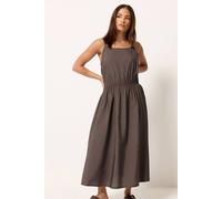 Pixiegirl Petite Midi Dress In Chocolate Chocolate