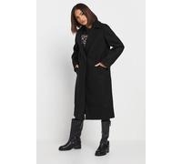 Pixiegirl Petite Midi Formal Coat In Black Black 14