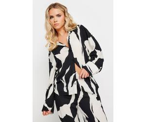 Pixiegirl Petite Mono Print Shirt In Black Black 12