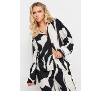 Pixiegirl Petite Mono Print Shirt In Black Black 14