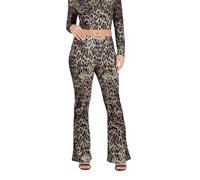 PixieGirl Petite Natural Brown Leopard Print Fold Over Leggings Petite