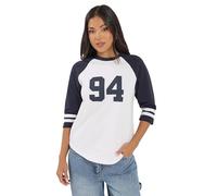 PixieGirl Petite Navy Blue '94' Slogan Top Petite