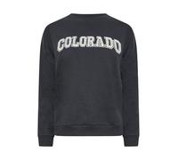 PixieGirl Petite Navy Blue 'Colorado' Slogan Sweatshirt Petite