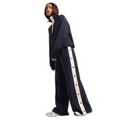 PixieGirl Petite Navy Blue Side Popper Wide Leg Joggers Petite