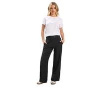 PixieGirl Petite Olive Green Button Tab Detail Wide Leg Trousers Petite