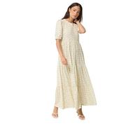 PixieGirl Petite Orange Ditsy Floral Tiered Maxi Dress Petite