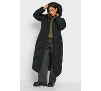Pixiegirl Petite Padded Maxi Coat In Black Black 16