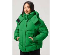 Pixiegirl Petite Padded Puffer Jacket In Bright Green Bright Green 12