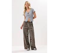 Pixiegirl Petite Paisley Trousers In Brown Brown 18