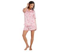 PixieGirl Petite Pink Satin Lobster Graphic Short Pyjama Set Petite