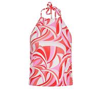 PixieGirl Petite Pink Swirl Print Halter Neck Top Petite