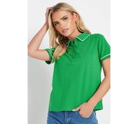 Pixiegirl Petite Polo T-Shirt In Green Green 10