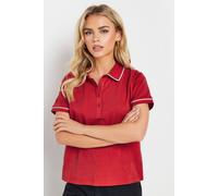 Pixiegirl Petite Polo T-Shirt In Red Red 12