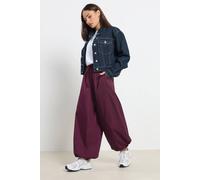 Pixiegirl Petite Poplin Balloon Trousers In Purple Purple
