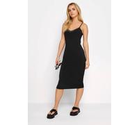 Pixiegirl Petite Printed Midi Dress In Black Black