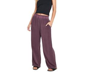 PixieGirl Petite Purple Acid Wash Wide Leg Trousers Petite