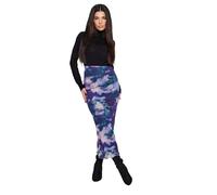 PixieGirl Petite Purple Tie Dye Print Mesh Maxi Skirt Petite
