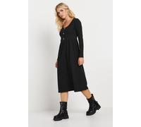 Pixiegirl Petite Ribbed Dress In Black Black 8