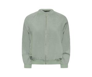 PixieGirl Petite Sage Green Linen Bomber Jacket Petite