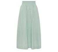 PixieGirl Petite Sage Green Poplin Shirred Cotton Maxi Skirt Petite