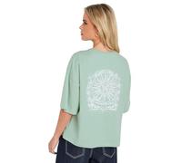 PixieGirl Petite Sage Green 'Spiritual Healing' Back Graphic T-Shirt Petite