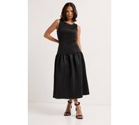 Pixiegirl Petite Scuba Midi Dress In Black Black 16