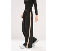 Pixiegirl Petite Side Stripe Trousers In Black Black