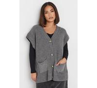 Pixiegirl Petite Sleeveless Cardigan In Grey Grey 6-8
