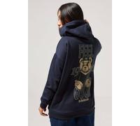Pixiegirl Petite Slogan Graphic Hoodie In Dark Navy Dark Navy 8
