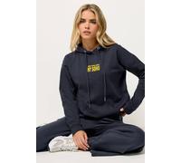Pixiegirl Petite Slogan Hoodie In Mid Navy Mid Navy